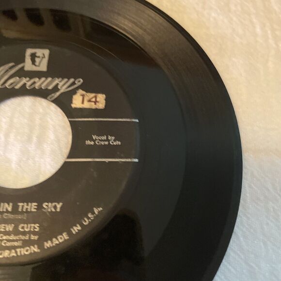 The Crew Cuts Angels In The Sky/Mostly Martha 45RPM Mercury Records 1955 - Picture 12 of 12